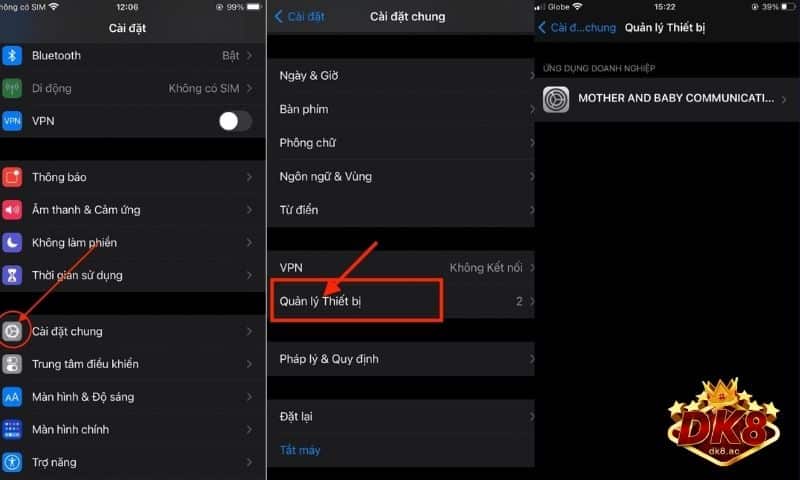 Tải App DK8: Hướng Dẫn Tải DK8 Về Điện Thoại IOS Và Android 4 Cấp quyền để cài đặt ứng dụng DK8 BET trên ISO