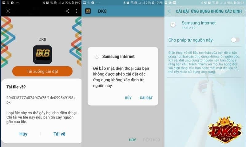 Tải App DK8: Hướng Dẫn Tải DK8 Về Điện Thoại IOS Và Android 2 Hướng dẫn tải app DK8 về Android cực dễ dàng, nhanh chóng