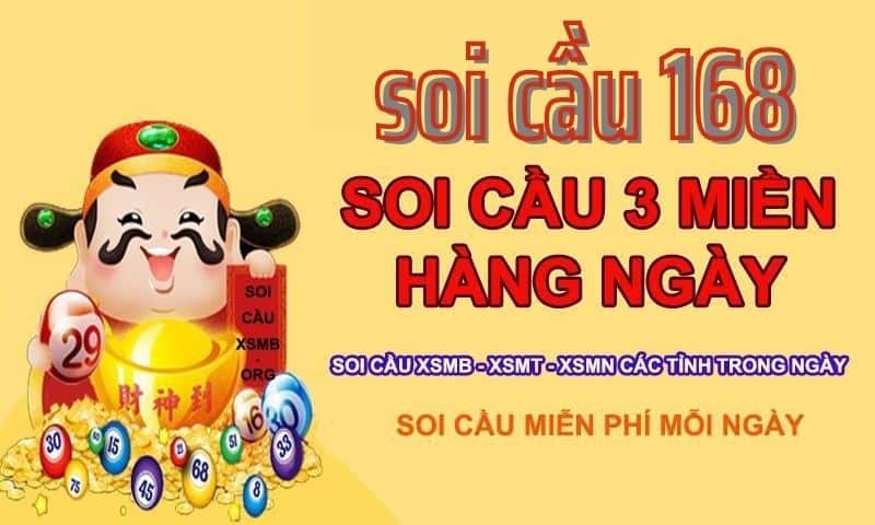 Soi cầu 168 - Soi cầu XSMB dự đoán MB 168 chính xác 100% 4 Soi cầu 3 miền 168